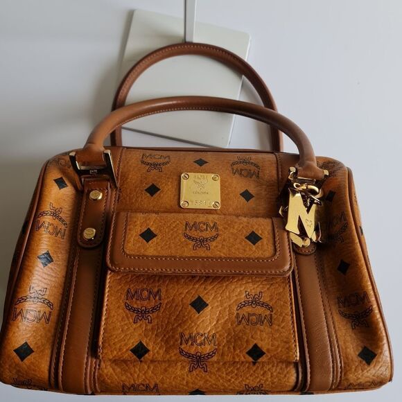 MCM Visetos Doctor Bag Brown - Picture 4 of 16